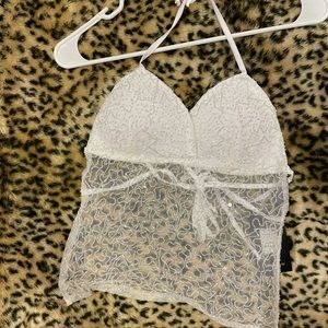 Fashionnova white halter top